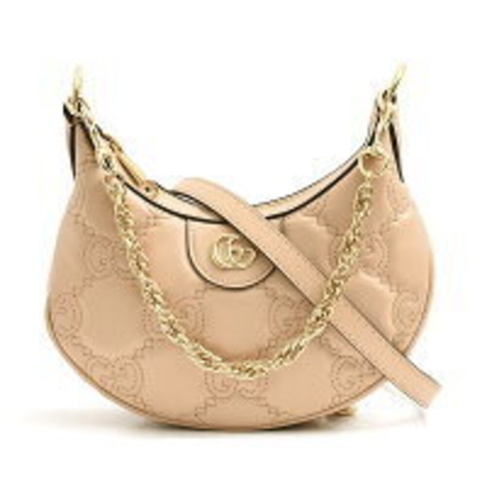 Gucci GG Matelasse Bag Chain Shoulder Beige